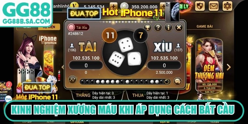 Cách Bắt Cầu Tài Xỉu GG88 Chuẩn Chuyên Gia Tối Ưu Tỷ Lệ Thắng Kinh nghiệm xương máu khi áp dụng cách bắt cầu tài xỉu GG88